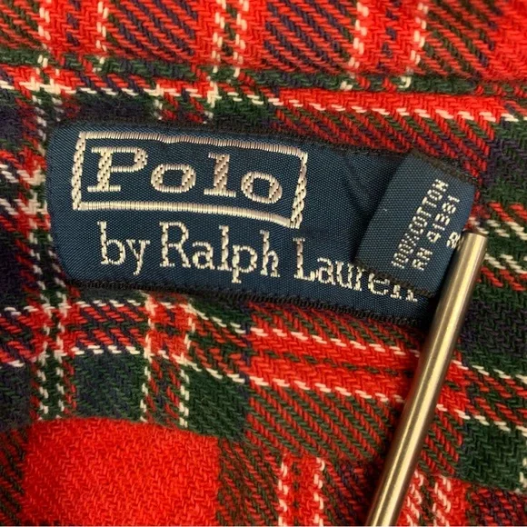 Polo by Ralph Lauren Plaid Flannel Button-Down Shirt - Picture 7 of 7